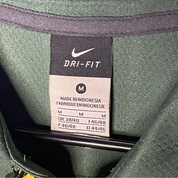 Nike Team Dri-Fit Oregon Ducks Polo Size Medium Green University Of Oregon EUC - Picture 2 of 16